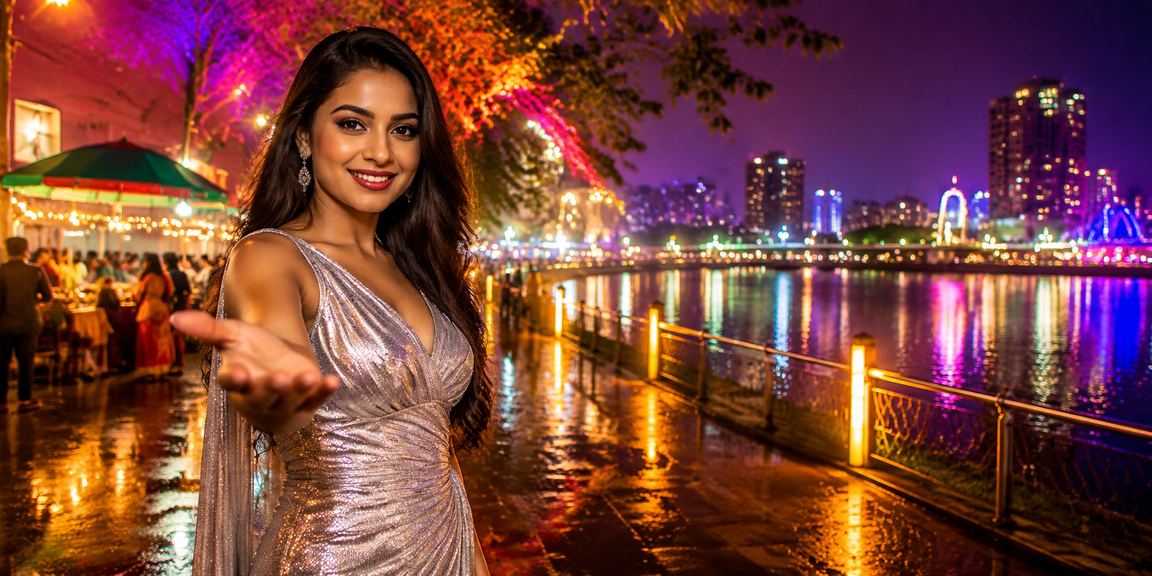 ঢাকার রাতের বাজারে y80 প্ল্যাটফর্ম ব্যবহার করছেন একজন তরুণ ব্যবহারকারী